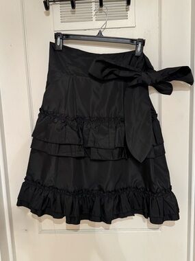 Mango | Tiered Ruffle Mini Skirt with Statement Bow